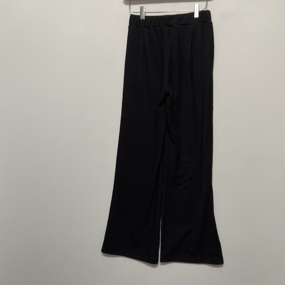 Luxe by Priv Black Wide Leg Sarah Sweater Knit Joggers Size XS - Picture 5 of 8
